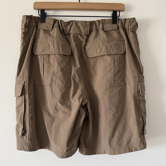 Duluth Trading Cargo Shorts Men’s XL Brown Beige Utility Work Heavy Fabric - Picture 12 of 13